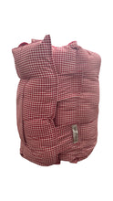 Load image into Gallery viewer, Small red & white gingham Nap Mat