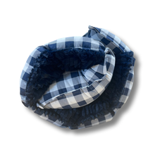Load image into Gallery viewer, Navy & white gingham Nap Mat