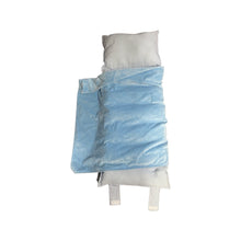 Load image into Gallery viewer, Blue & white seersucker Nap Mat